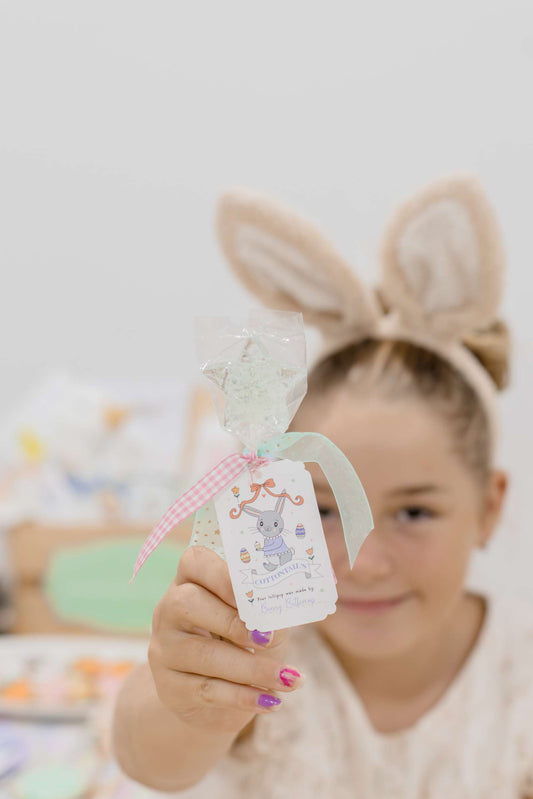 Easter Star Lollipop - Cotton Candy Blue