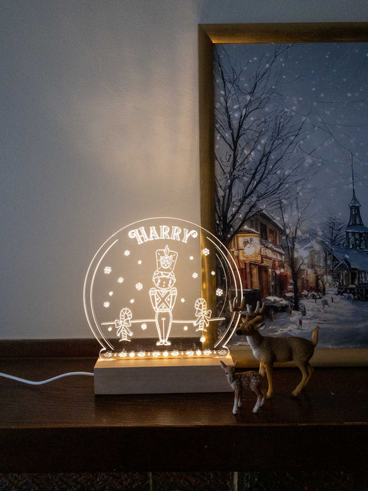 Christmas Snow Globe Night Light
