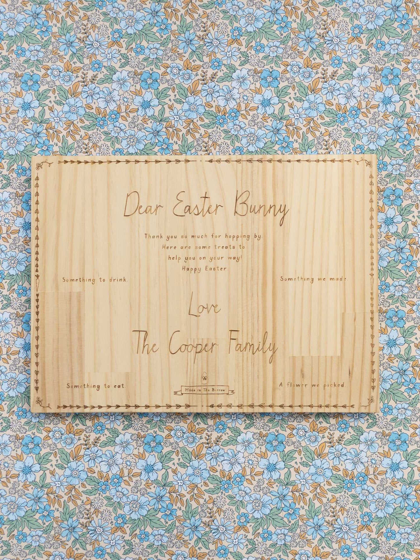 Easter Bunny Board - Pine