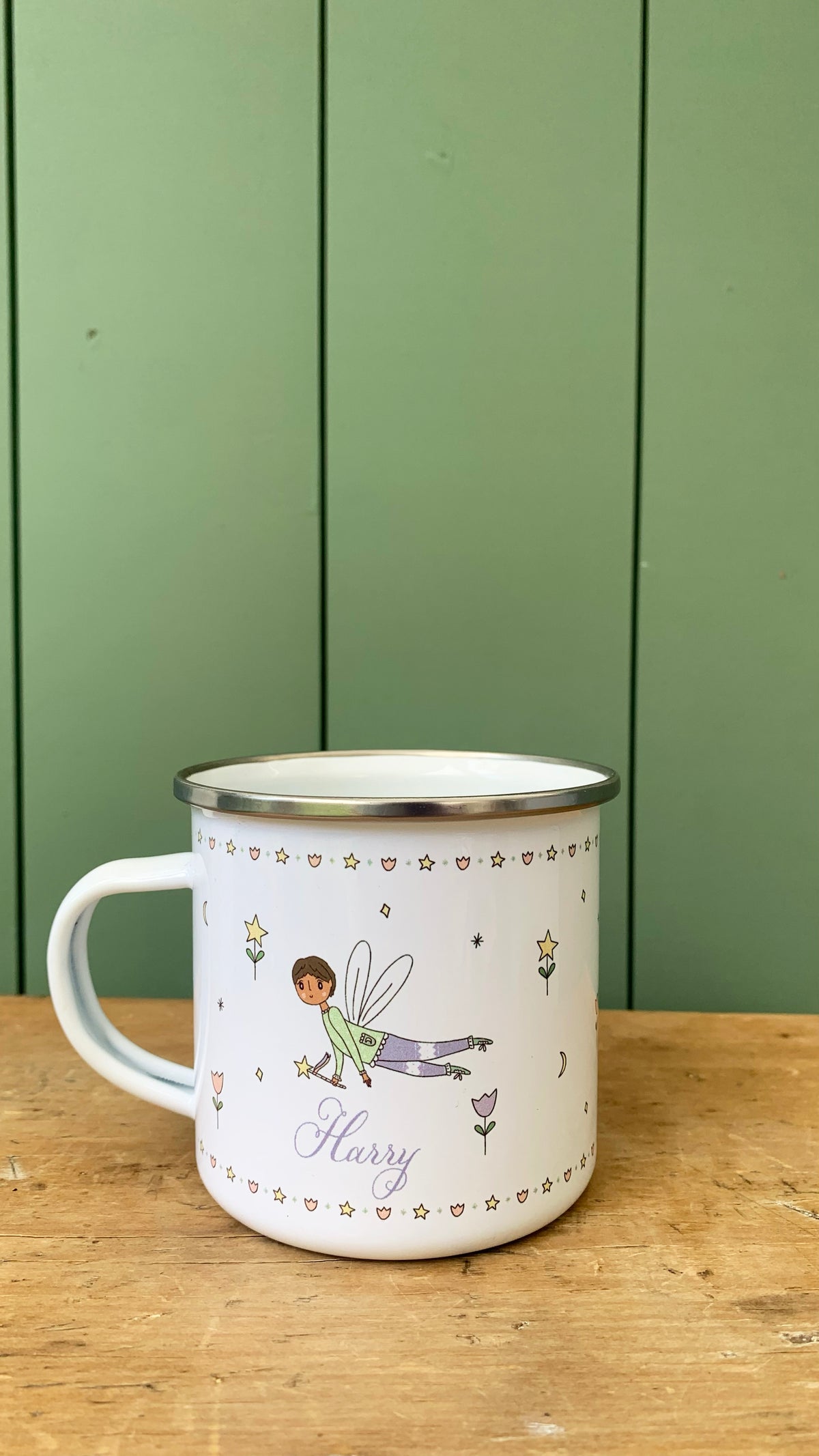 Personalised Fairy Enamel Mug