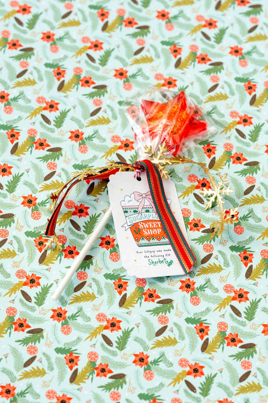 North Star Lollipop - Raspberry Red