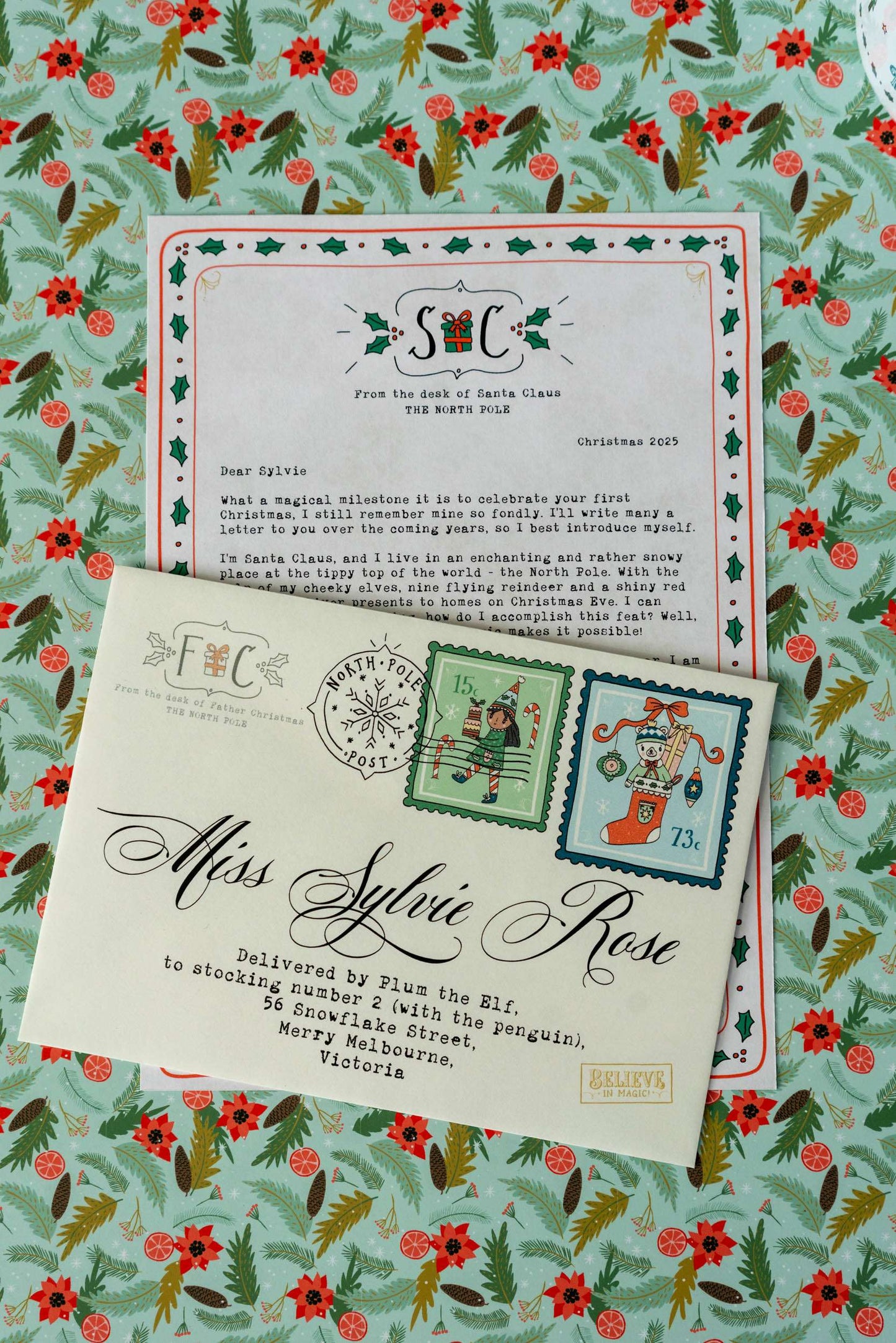 Backdated Baby’s First Christmas Letter