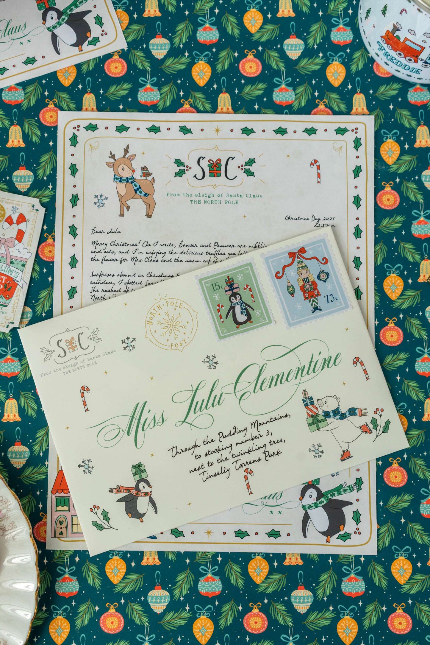 Backdated The Illustrated Christmas Morning Santa Letter