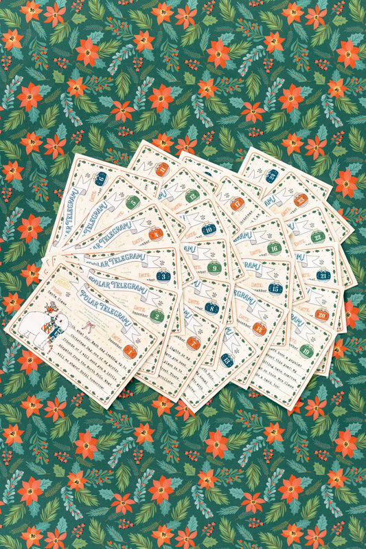 Polar Telegrams for Advent Calendar - Pack of 24