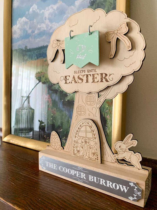 Double Banner Numbers for Enchanting Easter Countdown