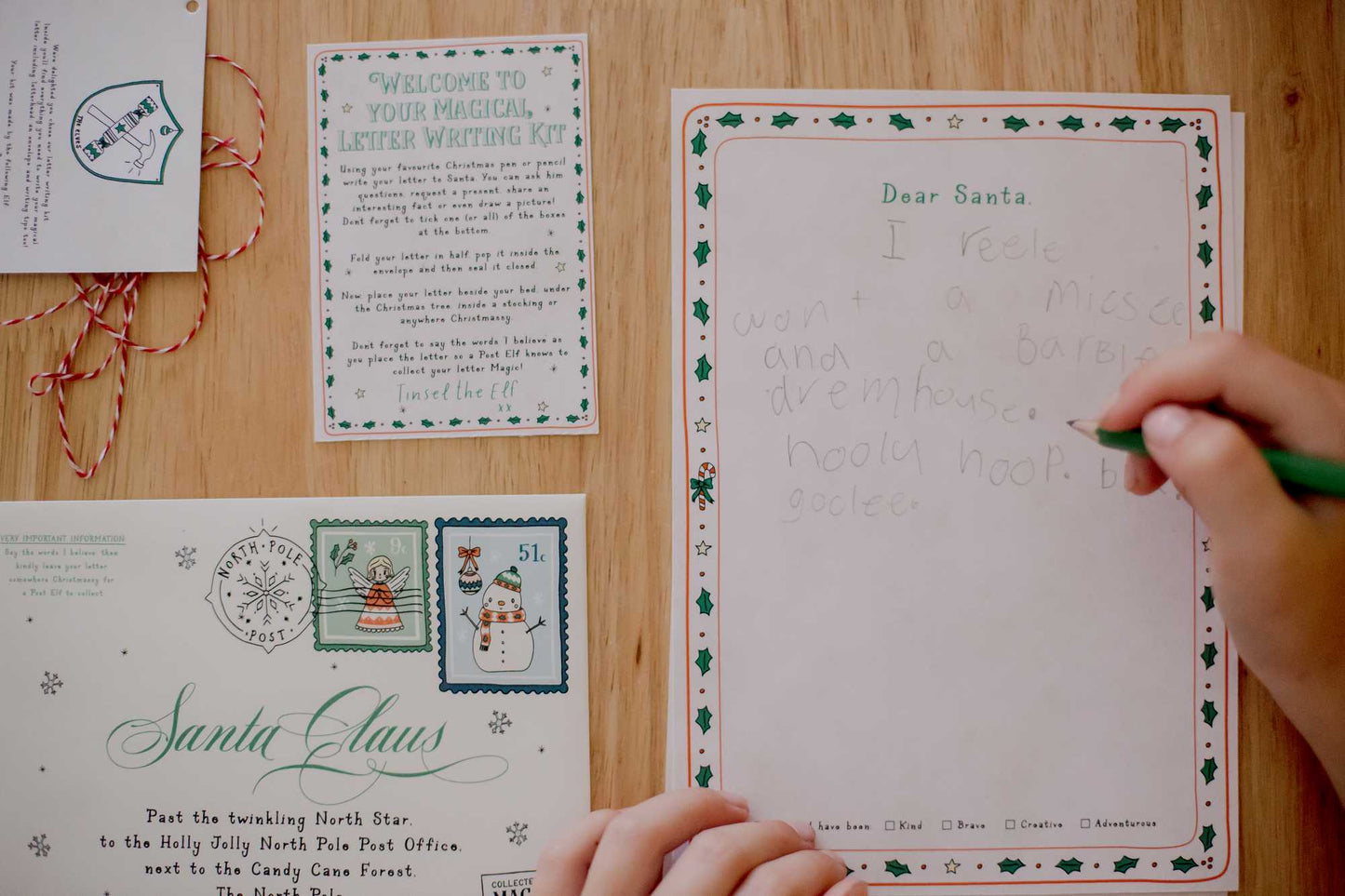 Letter Writing Kit & Believe Pencil