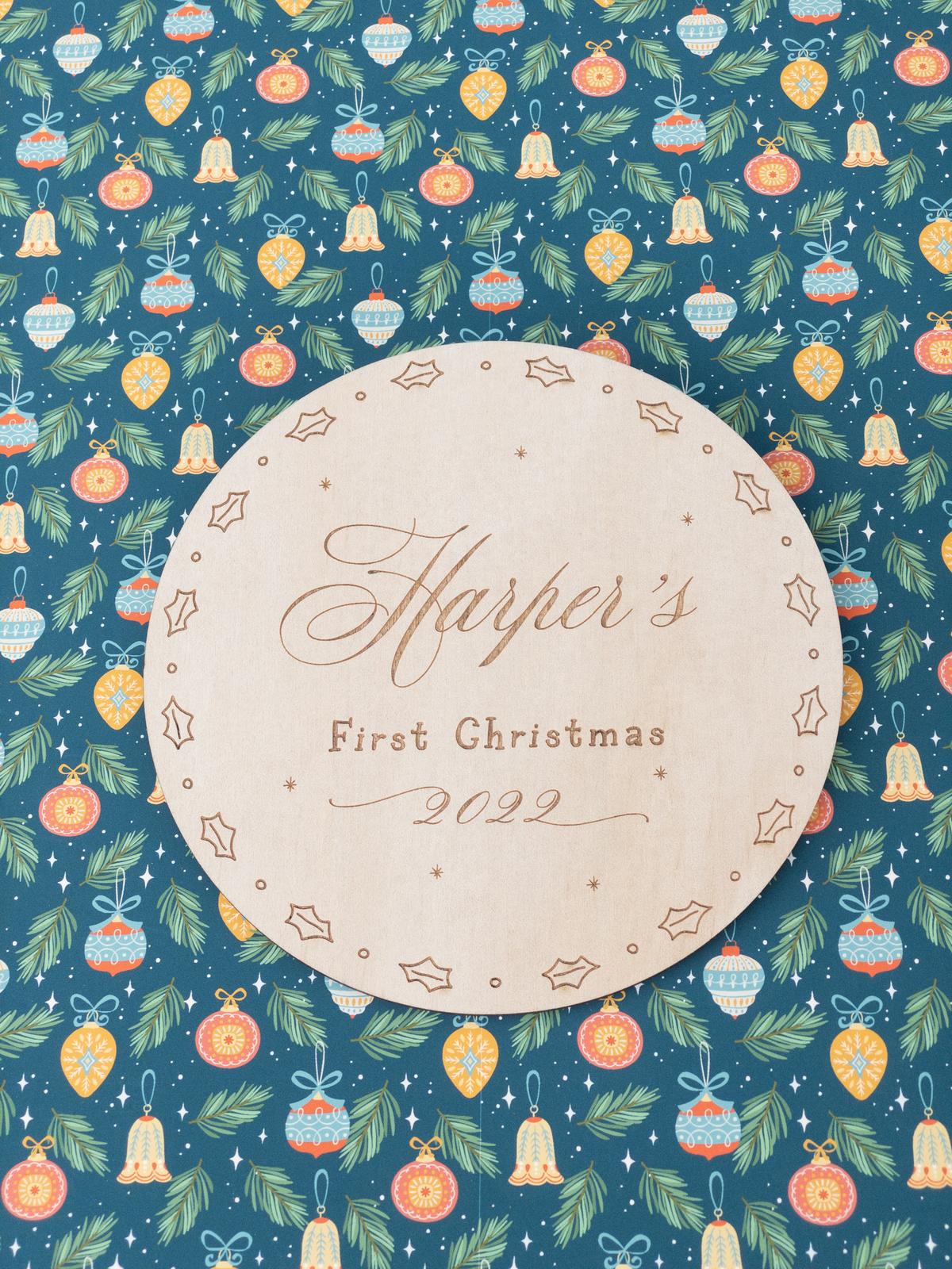 First Christmas Plaque