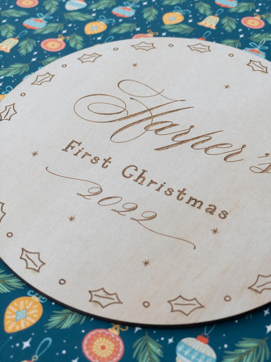 First Christmas Plaque