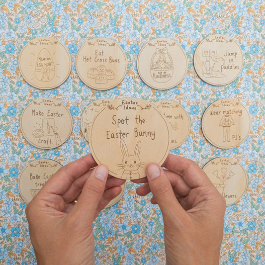 Easter Idea Wooden Discs – Pack of 12