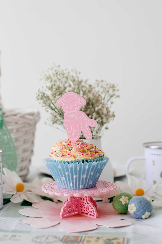 Easter Cupcake & Hot Cross Bun toppers - Pack of 5
