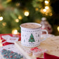 Personalised Christmas Enamel Mug - Tinsel Typeface