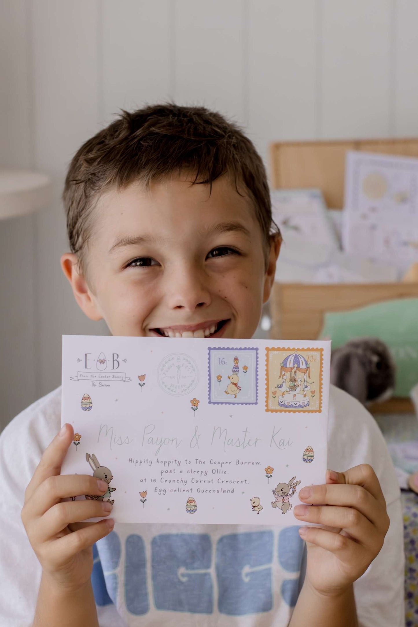 Illustrated Easter Bunny Letter