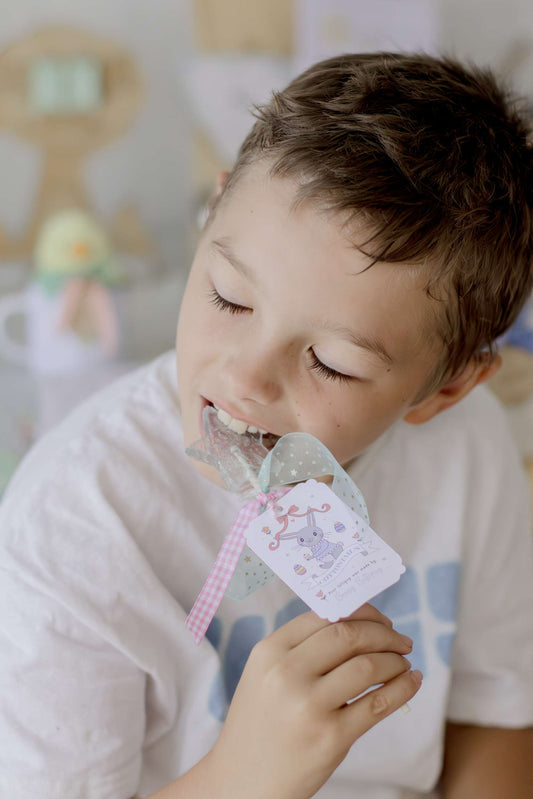 Easter Star Lollipop - Cotton Candy Blue