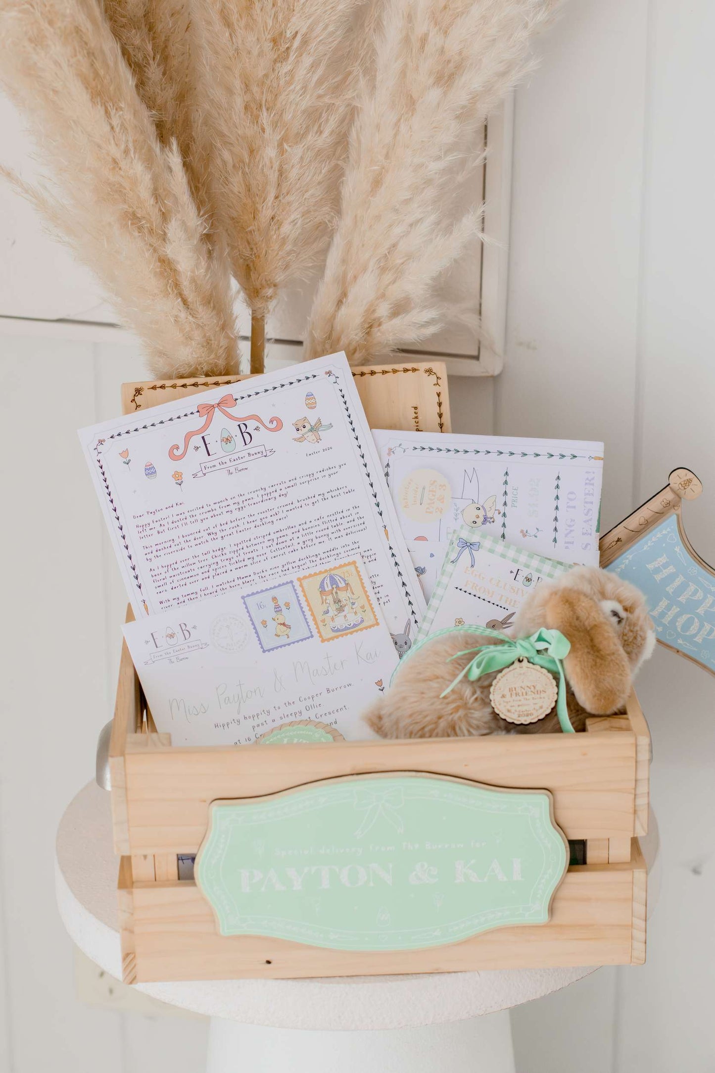 Illustrated Easter Bunny Letter