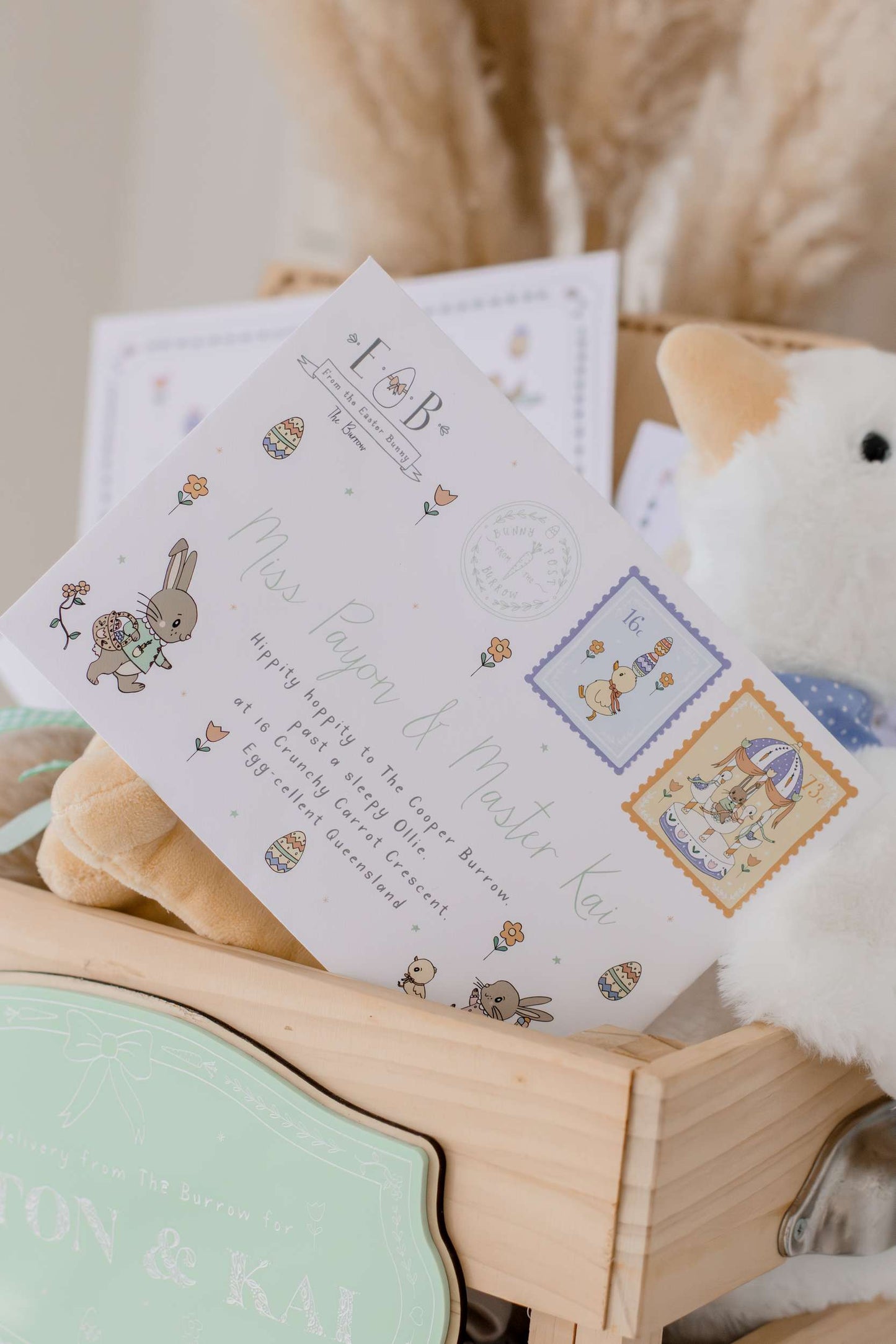 Illustrated Easter Bunny Letter
