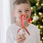 Candy Cane Lollipop - Raspberry Red