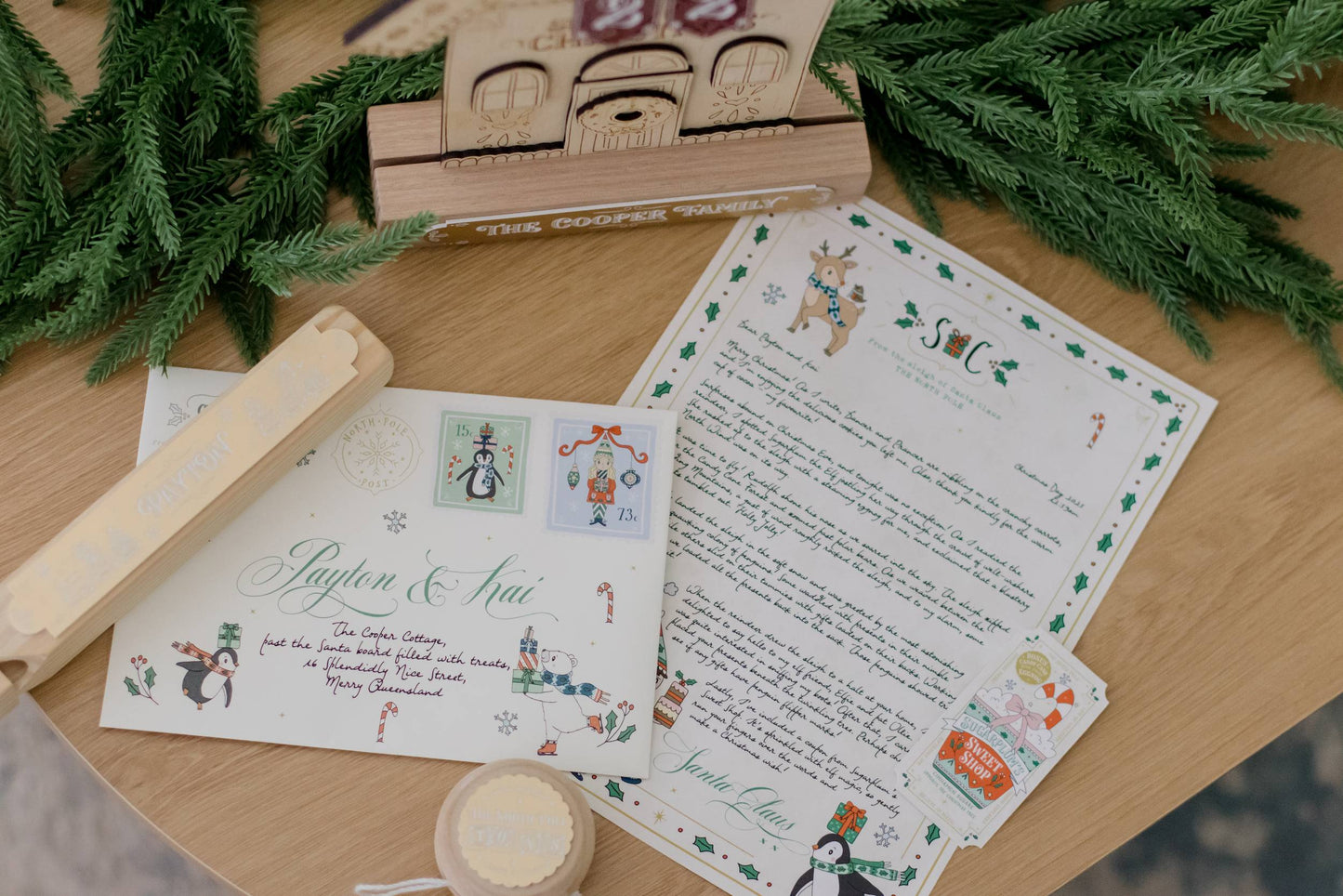 The Illustrated Christmas Morning Santa Letter