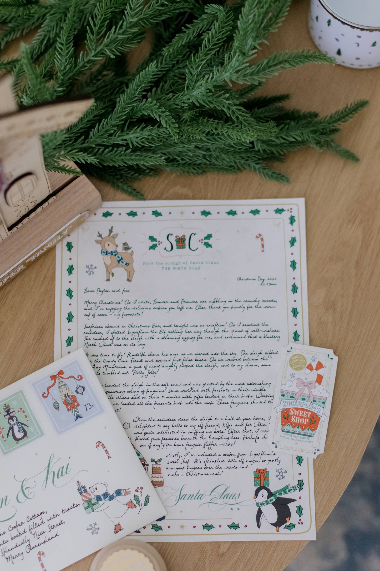 The Illustrated Christmas Morning Santa Letter