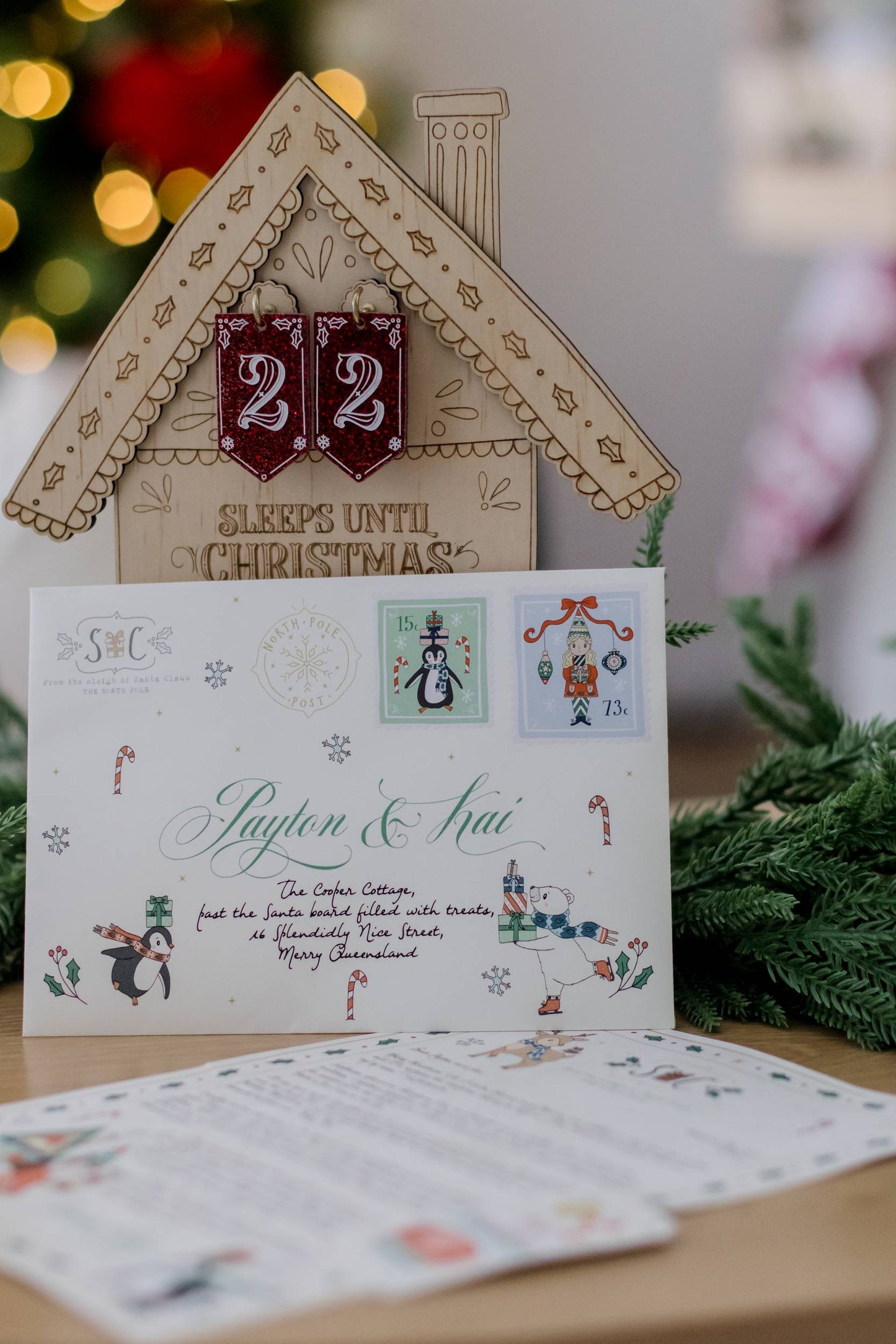 The Illustrated Christmas Morning Santa Letter