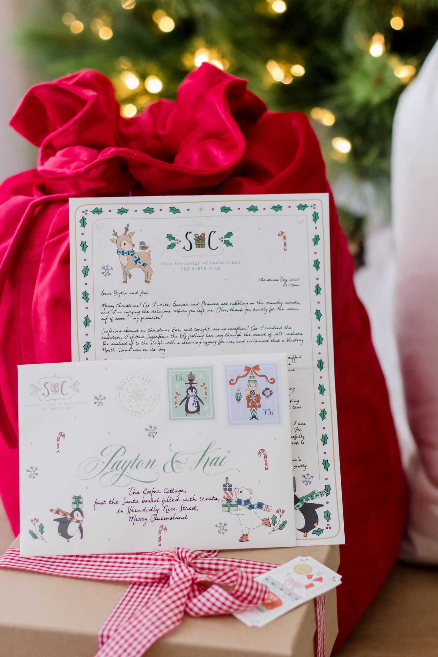 The Illustrated Christmas Morning Santa Letter