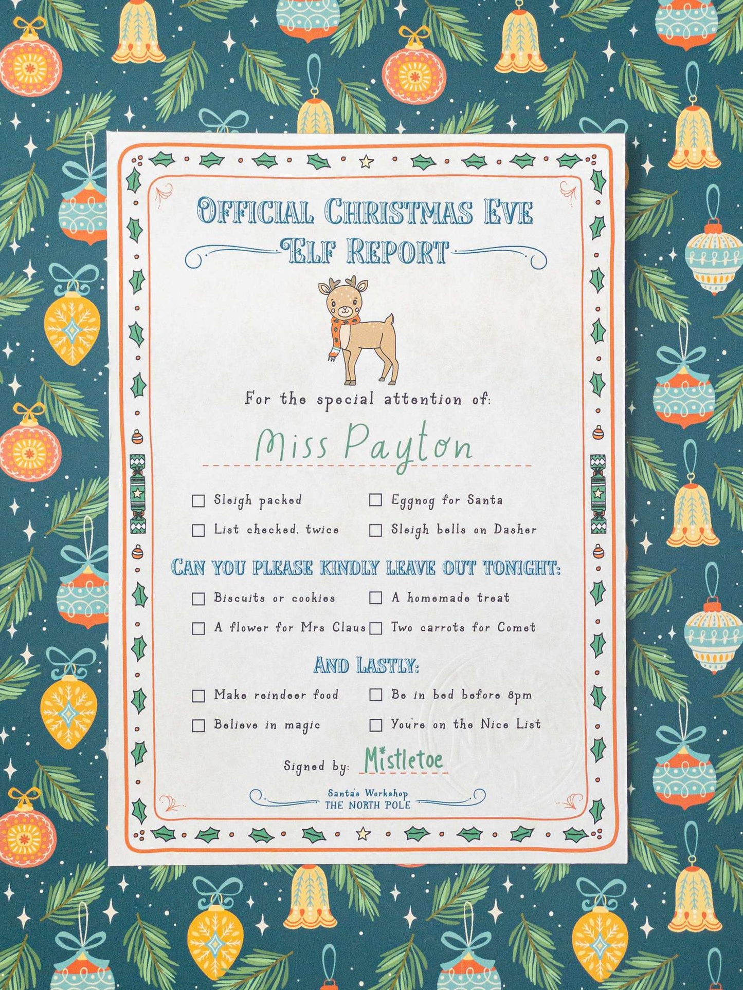 Christmas Eve Elf Report