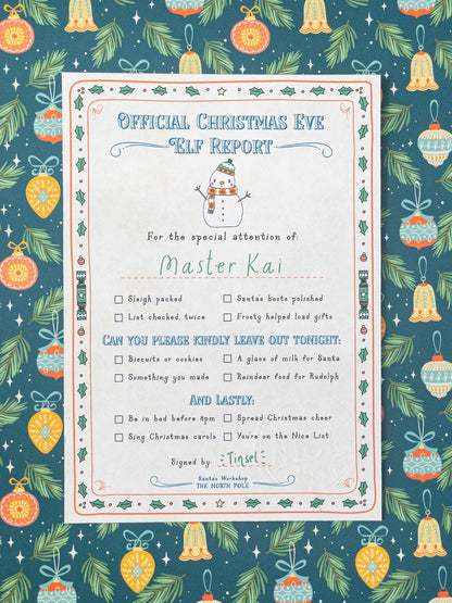 Christmas Eve Elf Report