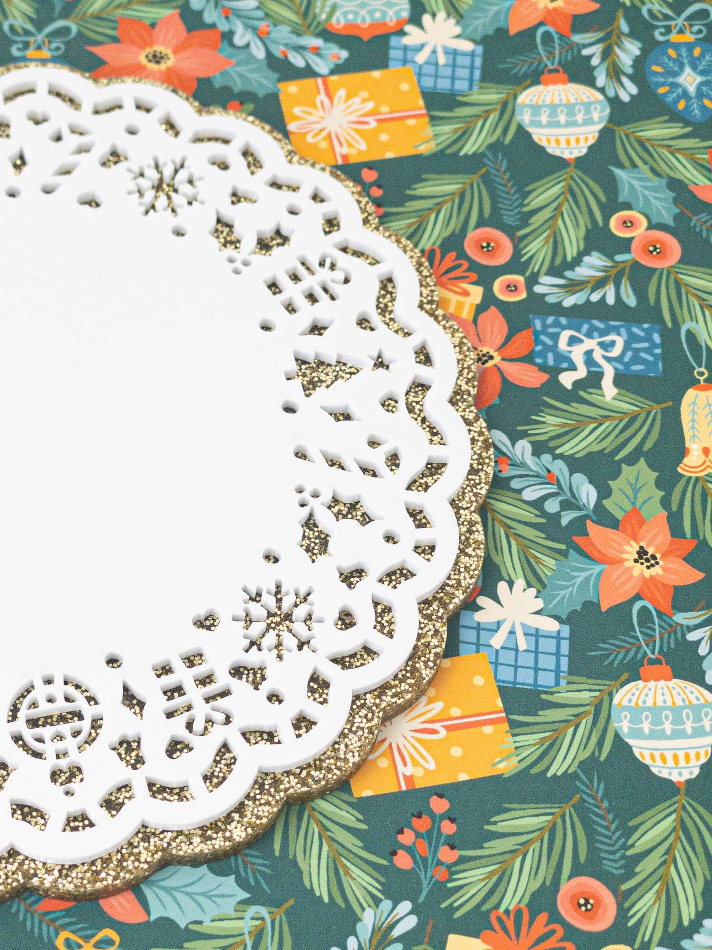 Pack of Christmas Doily Coasters