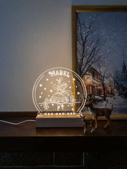 Christmas Snow Globe Night Light