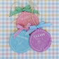 Gingham Bow Scalloped Basket Tag