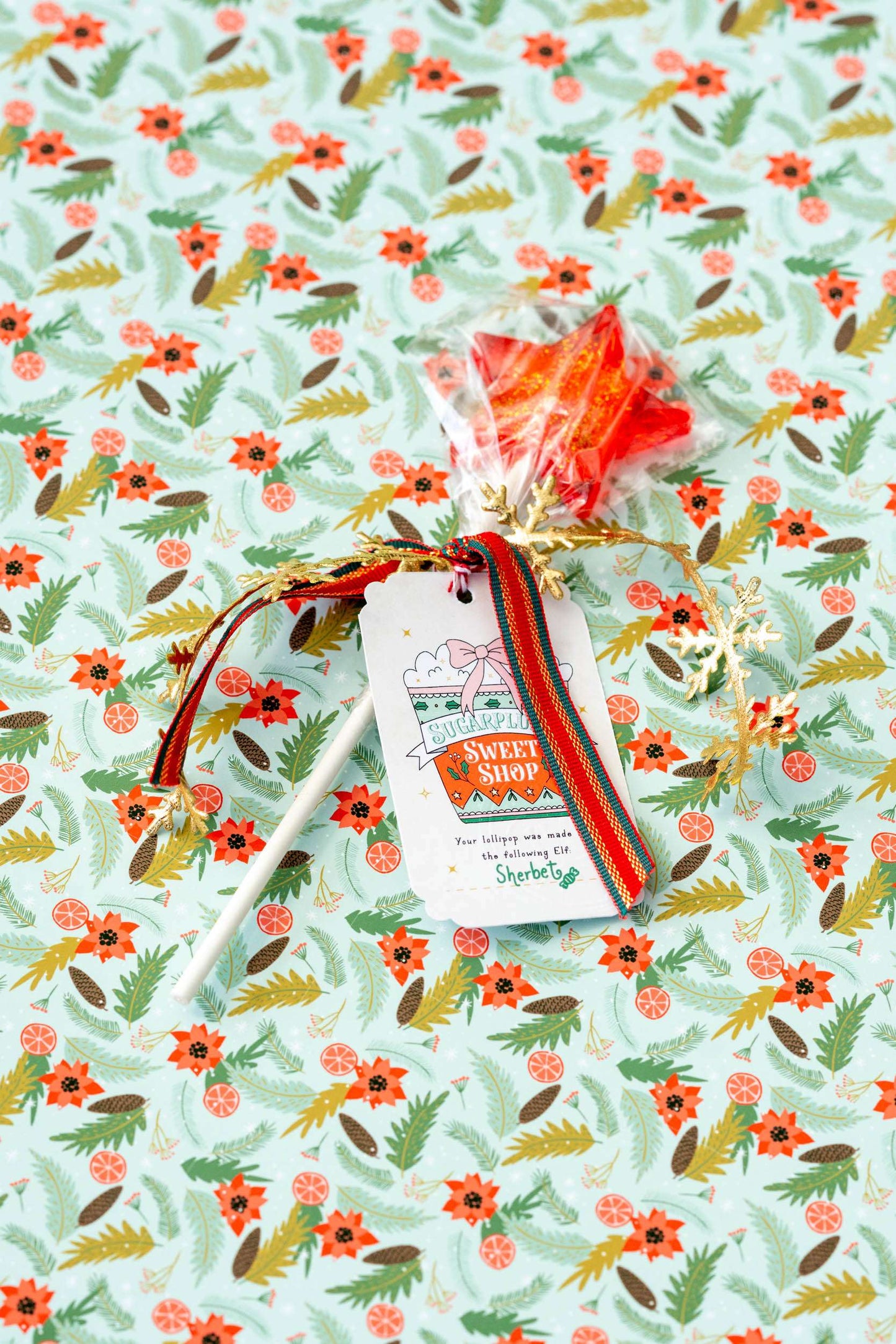 North Star Lollipop - Raspberry Red