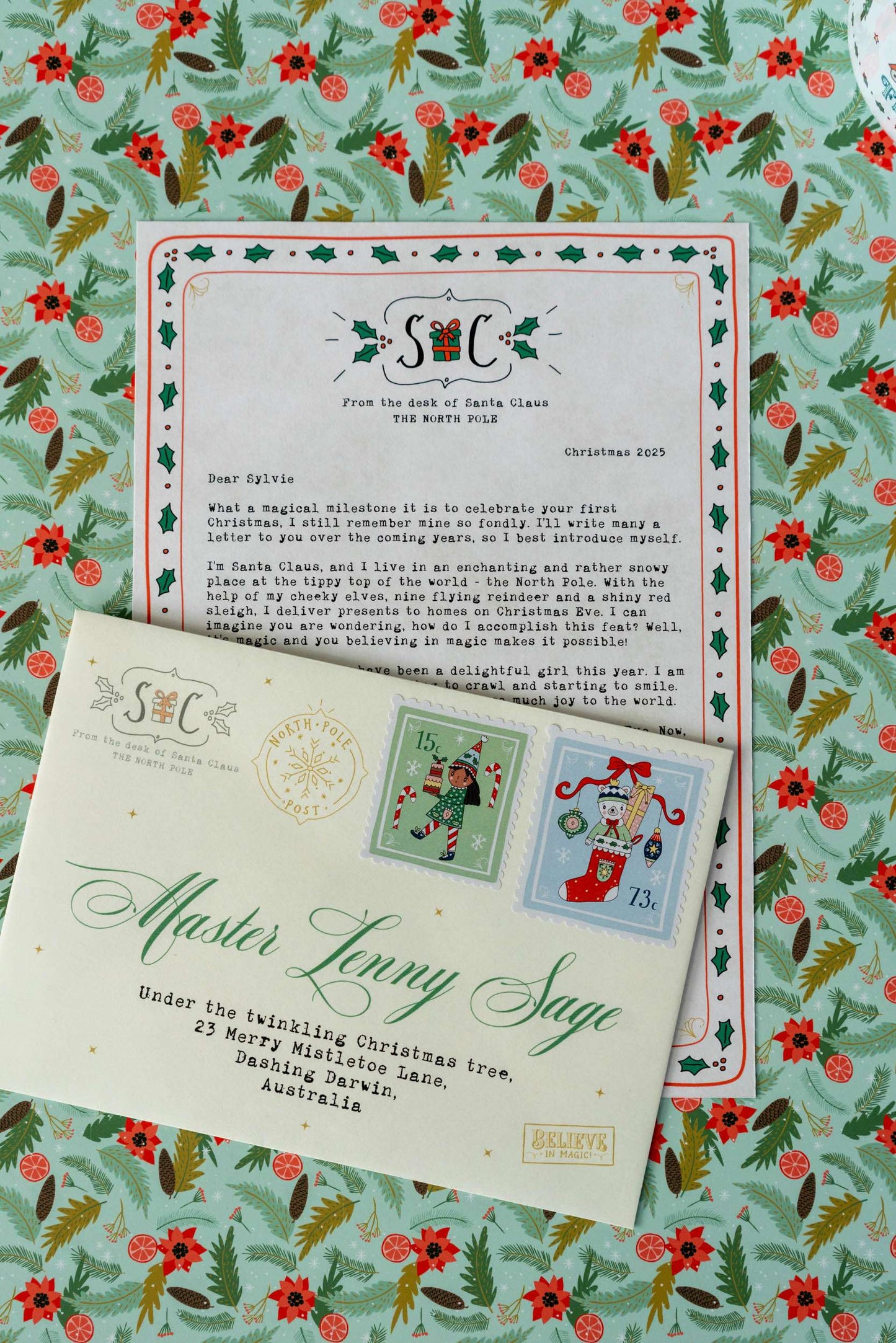 Baby’s First Christmas Santa Letter