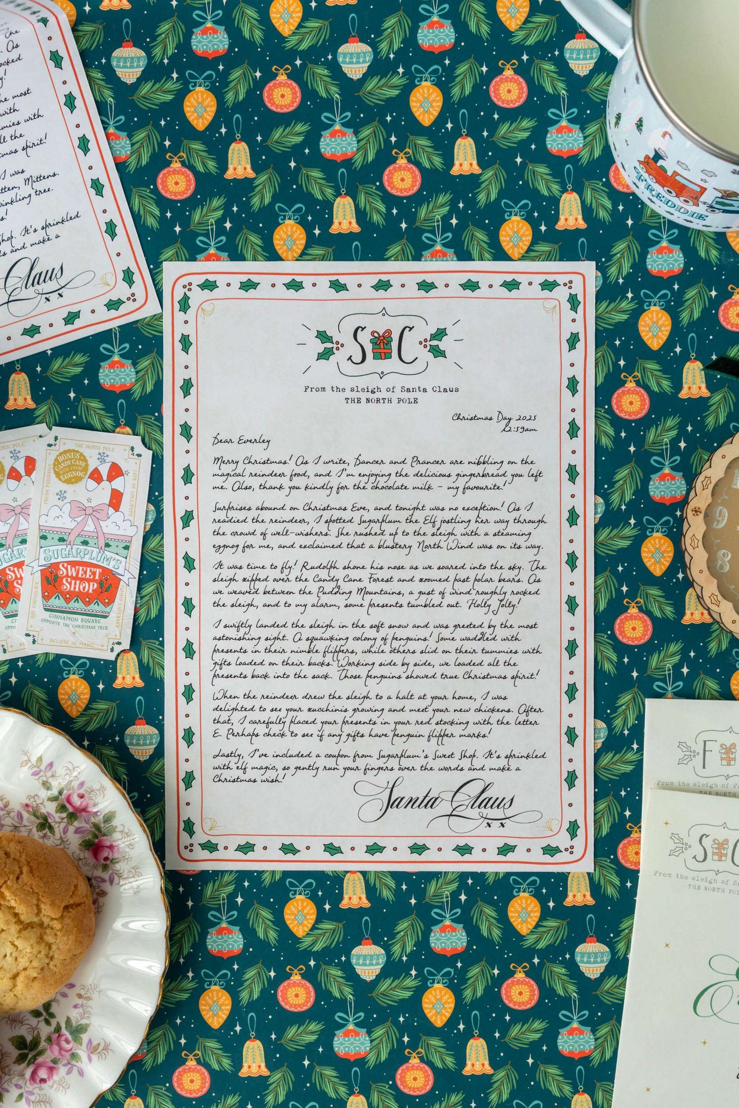 The Classic Christmas Morning Santa Letter