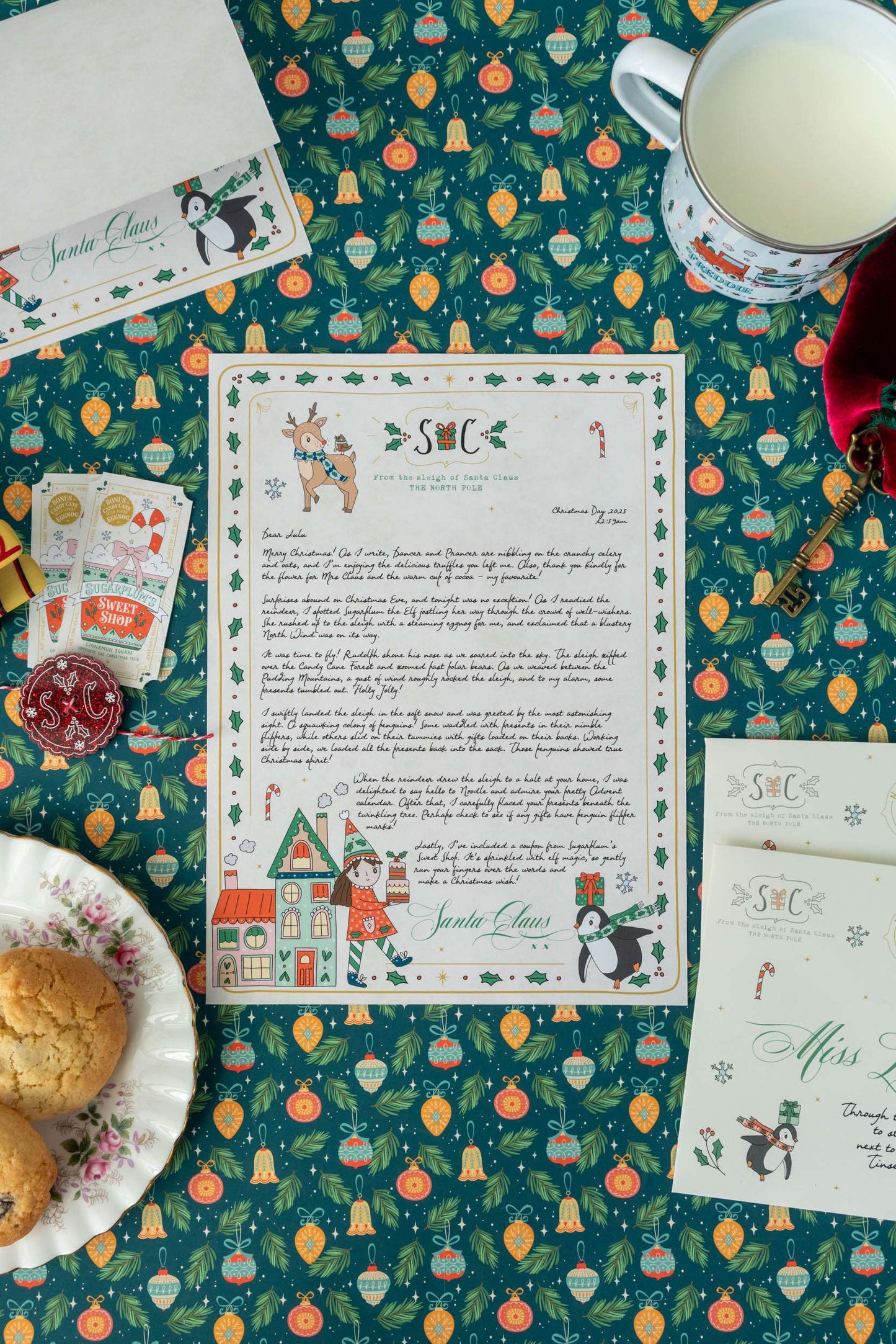 The Illustrated Christmas Morning Santa Letter