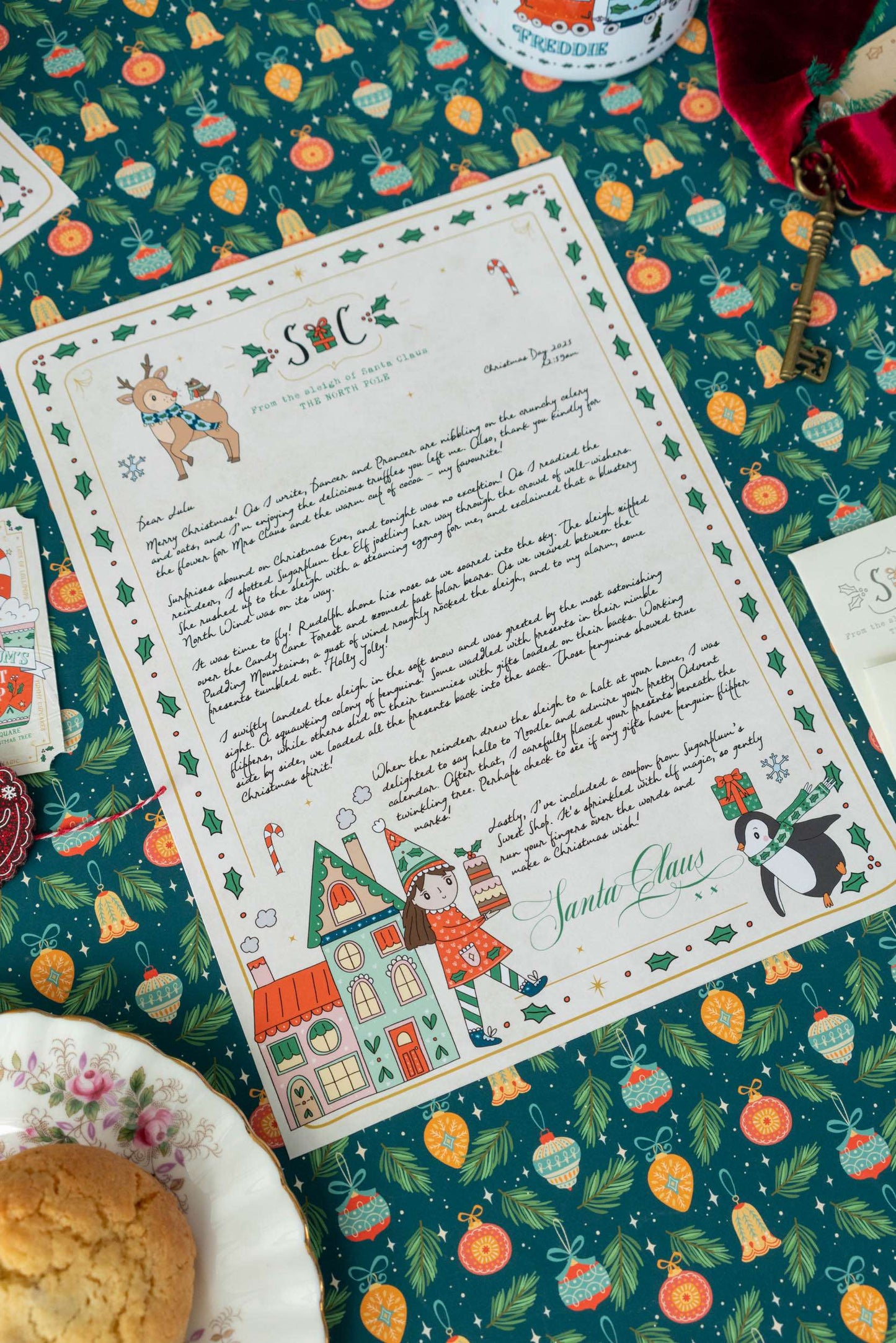 The Illustrated Christmas Morning Santa Letter
