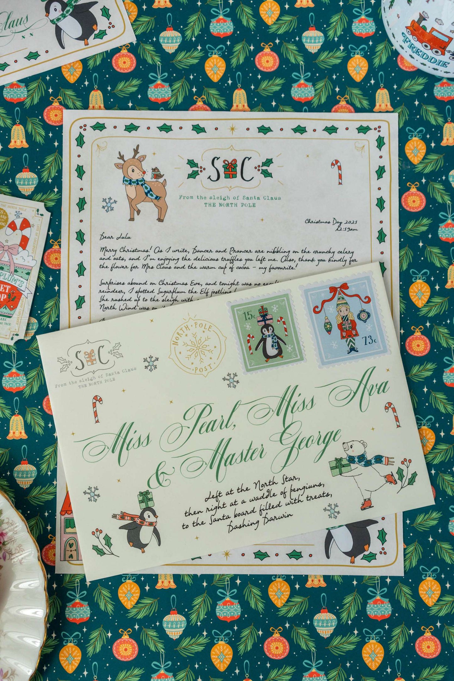 The Illustrated Christmas Morning Santa Letter