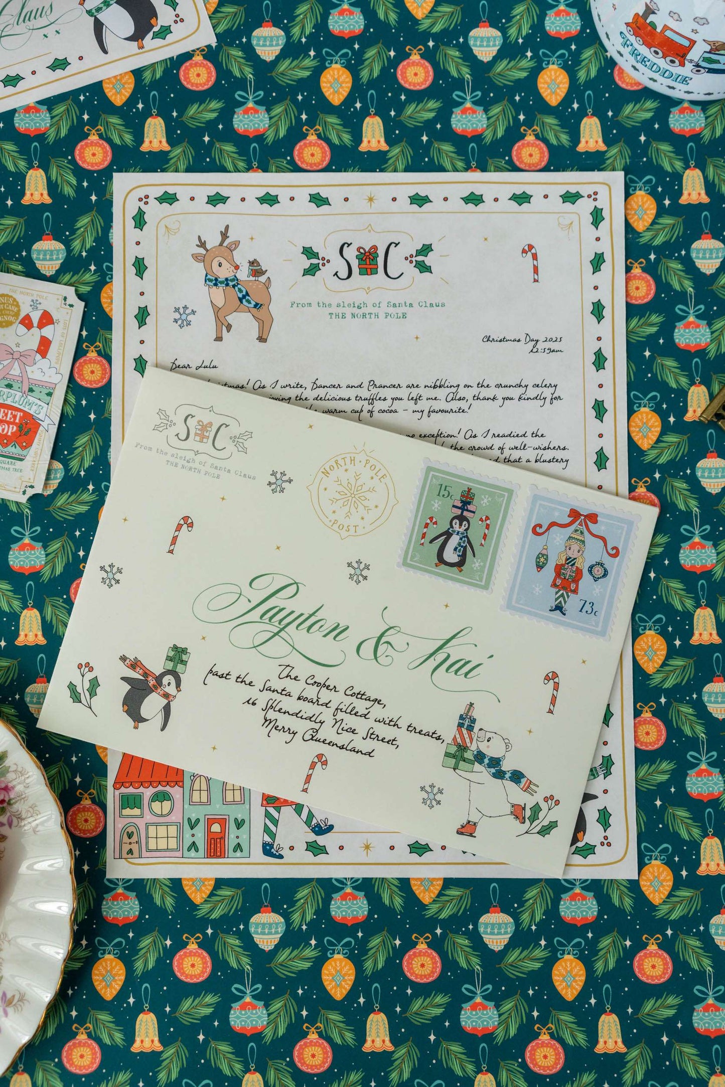 The Illustrated Christmas Morning Santa Letter