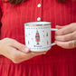 Personalised Christmas Enamel Mug - Tinsel Typeface