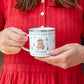 Personalised Christmas Enamel Mug - Festive Block Font
