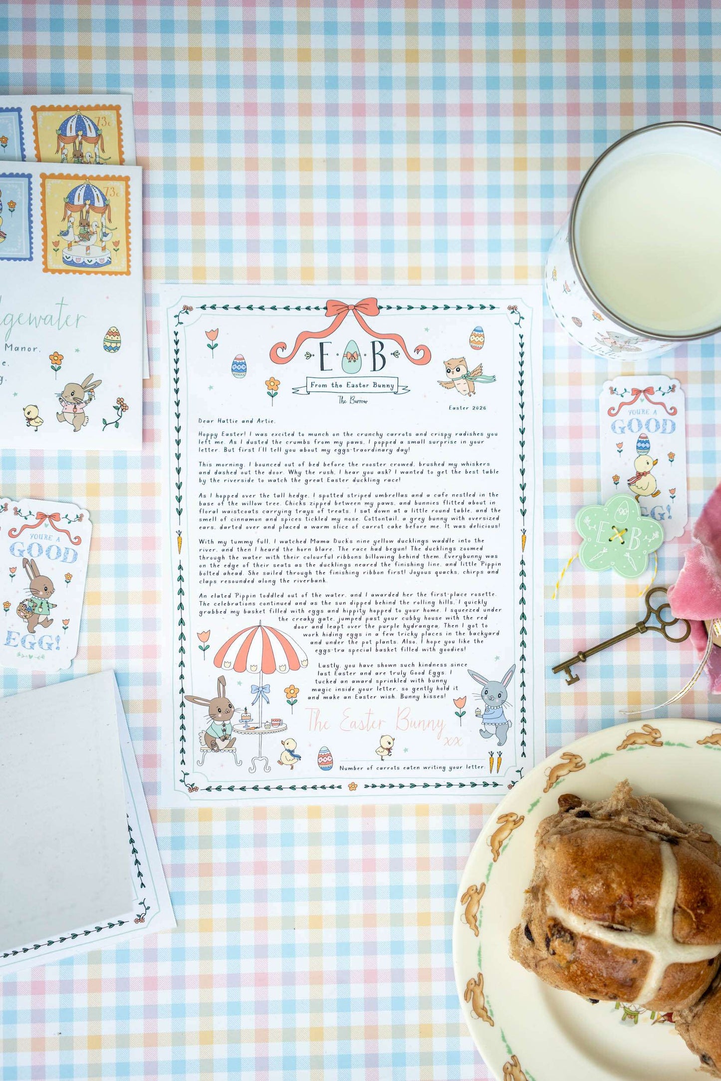 Illustrated Easter Bunny Letter