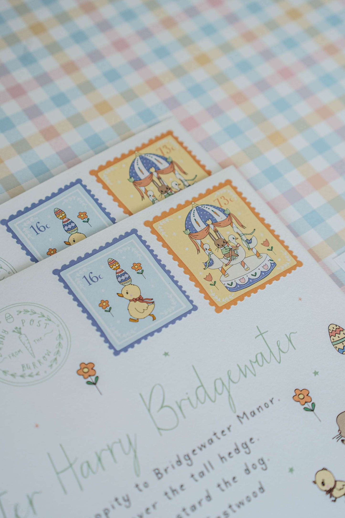 Illustrated Easter Bunny Letter