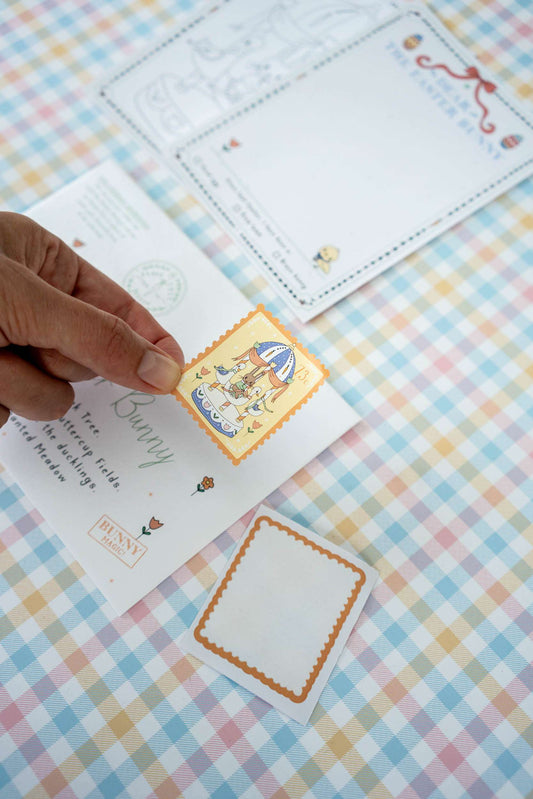 Bunny Note and Colouring-In Kit