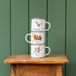 Personalised Christmas Enamel Mug - Festive Block Font