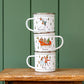 Personalised Christmas Enamel Mug - Tinsel Typeface