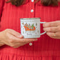 Personalised Christmas Enamel Mug - Tinsel Typeface