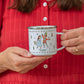 Personalised Christmas Enamel Mug - Festive Block Font