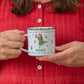 Personalised Christmas Enamel Mug - Festive Block Font