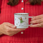 Personalised Christmas Enamel Mug - Tinsel Typeface