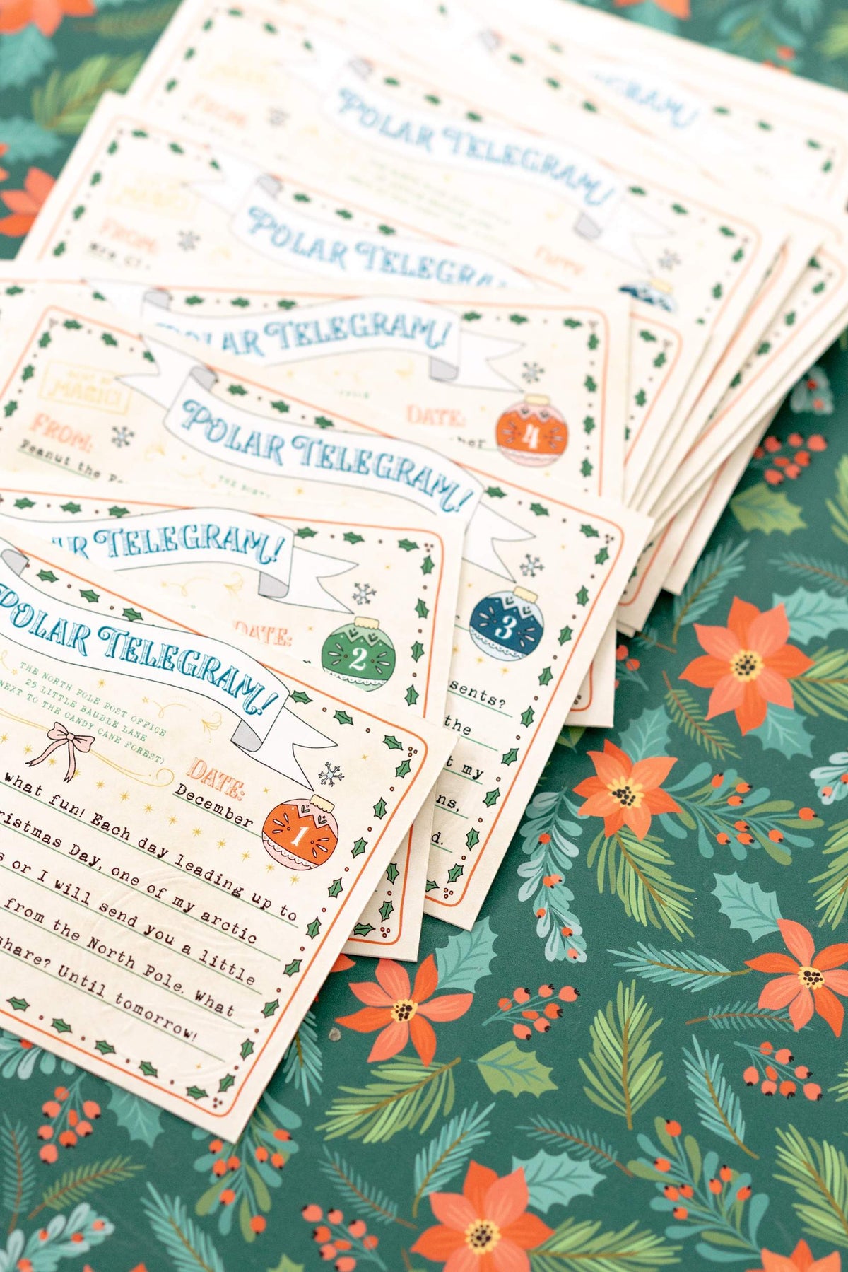 Polar Telegrams for Advent Calendar - Pack of 24