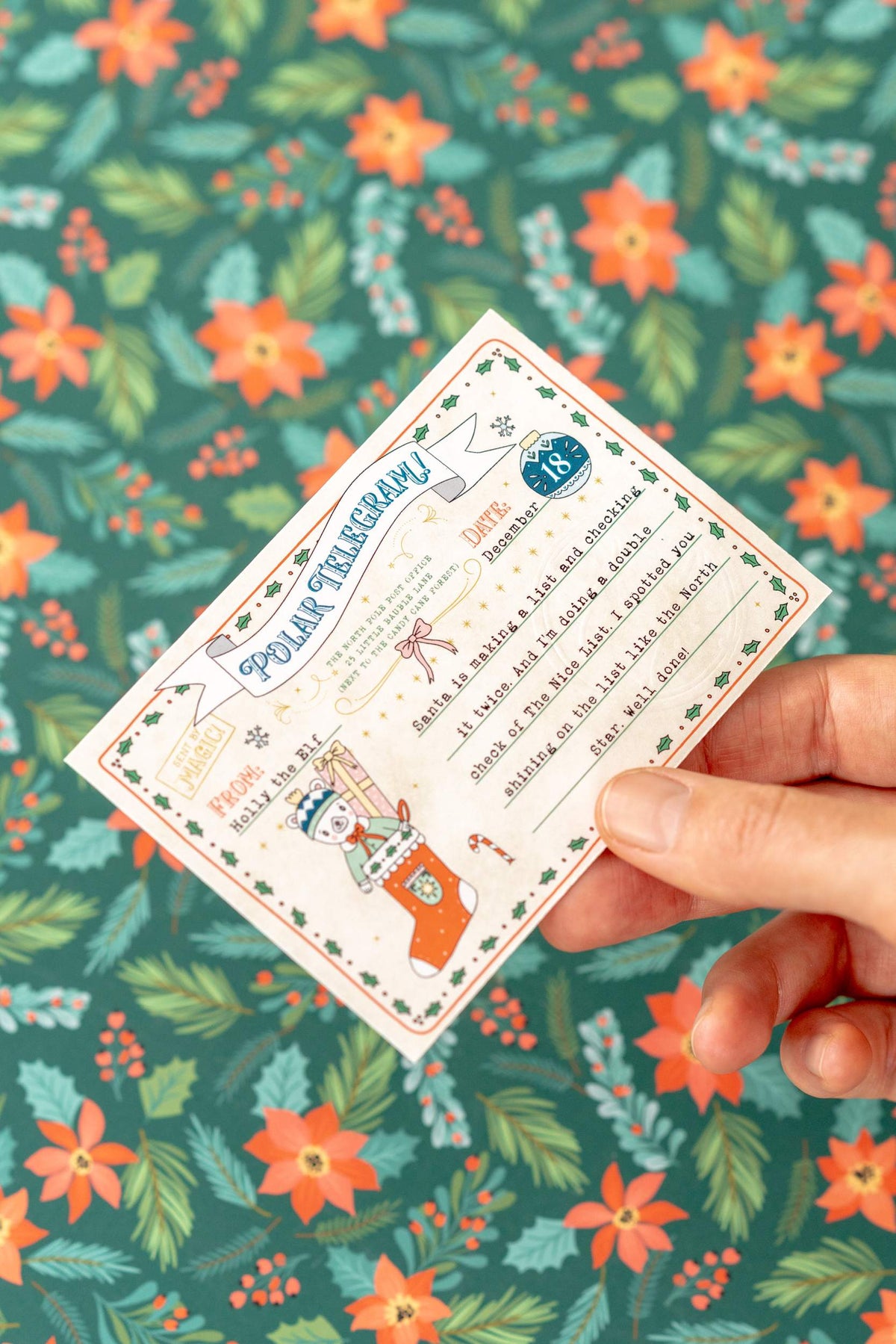 Polar Telegrams for Advent Calendar - Pack of 24