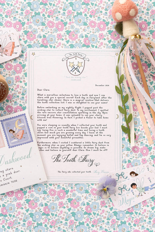 The Tooth Fairy - personalised letter